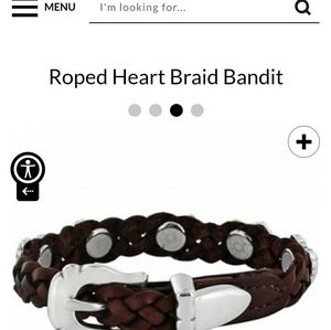 Brighton Braid Heart Roped bracelet